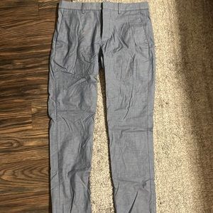 Express Pants (Blue Patterned Slim Fit)